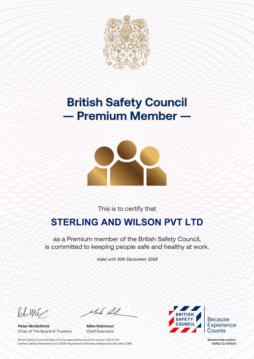 Sterling & Wilson Worker